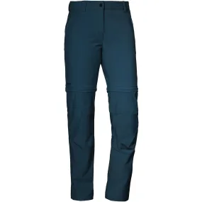 Broek Schöffel Women Ascona Zip Off Regular Dress Blues