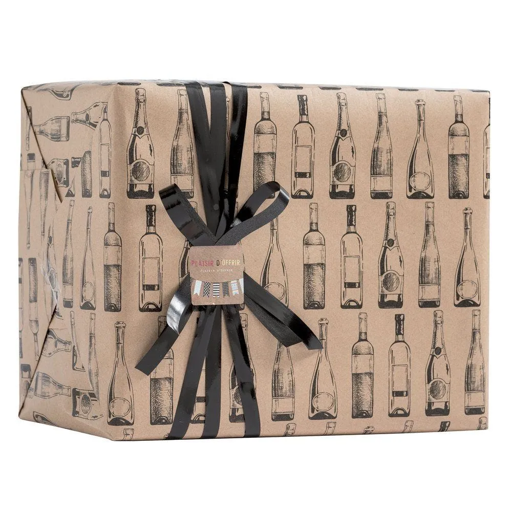 Cadeaupapier wijnfles decoratie 70cm x 50m