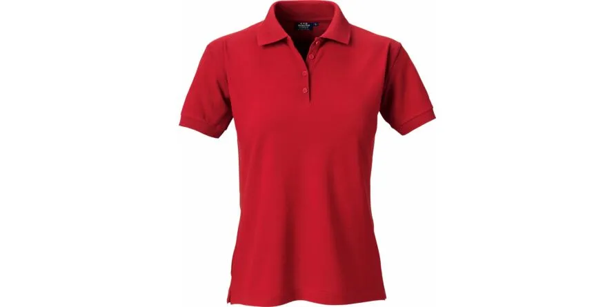 Coronita poloshirt, dames, rood, S