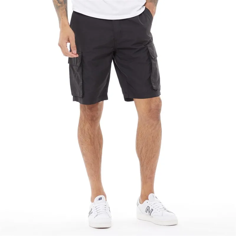French Connection Heren Cargo Tech Shorts Zwart