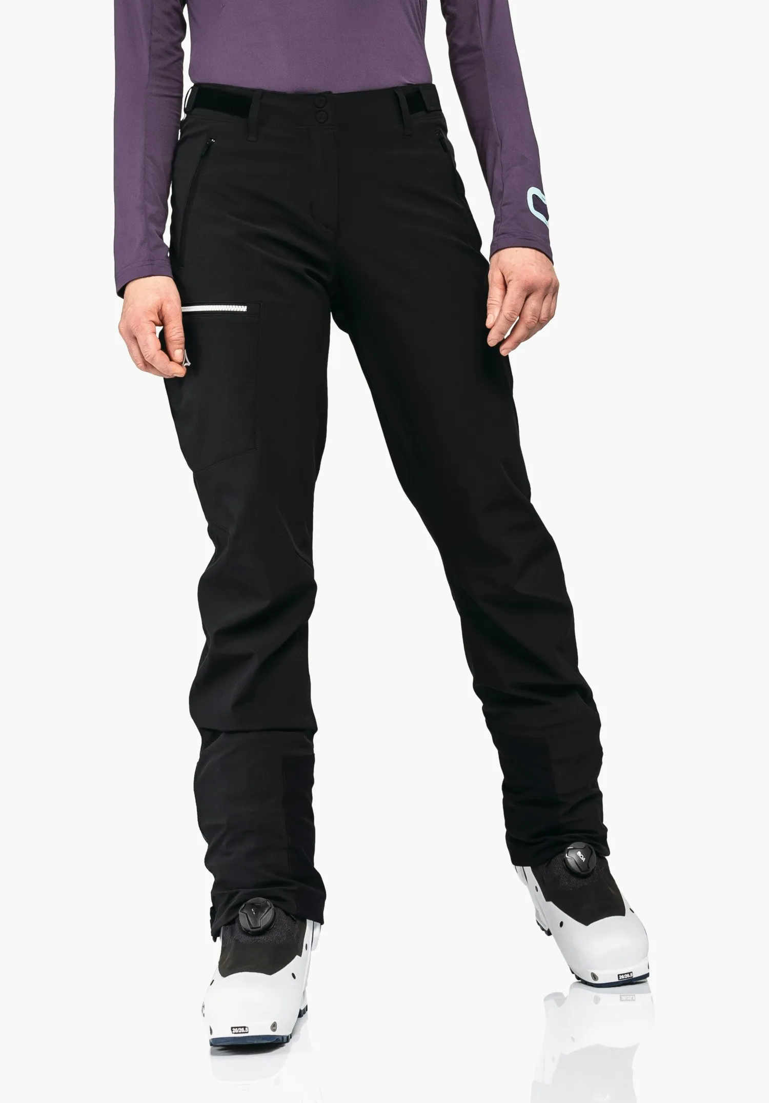 Functionele softshell broek voor skitochten