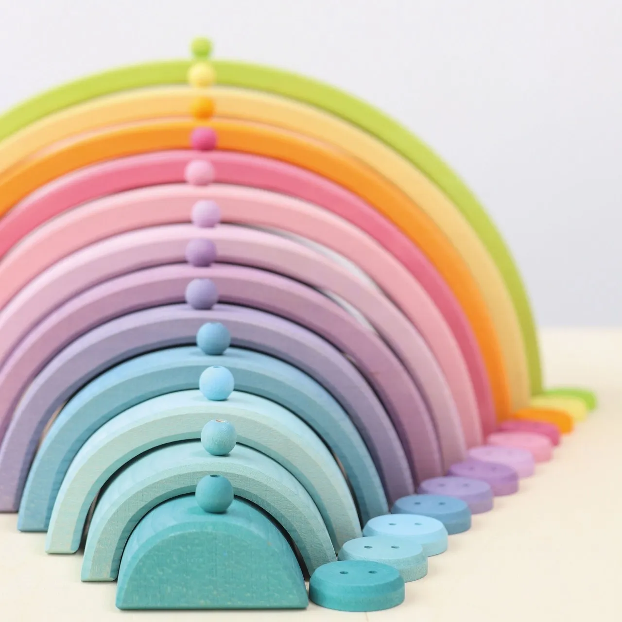 Grimms houten knopen pastel