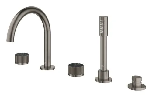 GROHE ATRIO PRIVATE COLL. 5GATS BADRANDCOMBINATIE HARD GRAPHITE GEBORSTELD