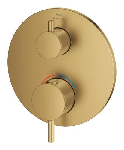 Grohe Atrio thermostatisch opbouwdeel zonder omstel cool sunrise geborsteld