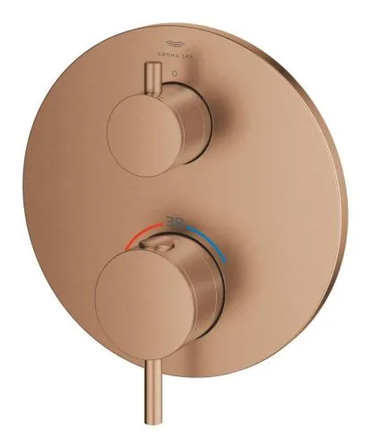 Grohe Atrio thermostatisch opbouwdeel zonder omstel warm sunset geborsteld