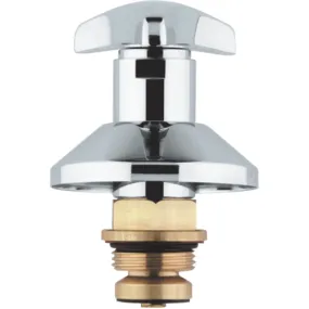 Grohe bovendeel 1" Trecorn-greep rood m/steeksleutel/rozet chr.