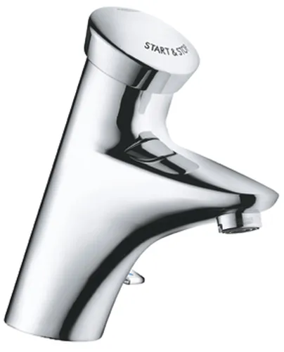 Grohe Eurodisc SE wastafelkaan zelfsluitend 6V m/menging chr.