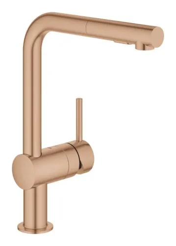 GROHE MINTA KEUKENMENGKRAAN HOGE LUITL. UITTREK.DOUCHE WARM SUNSET GEBORSTELD