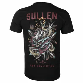 Heren T-shirt SULLEN - FLORAL SERPENT - ZWART