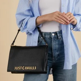 Just Cavalli Metal Black Handbag