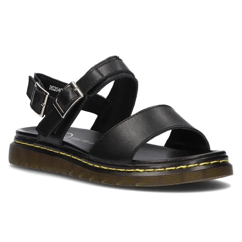 Leren sandalen Filippo DS2040 / 22 Bk zwart