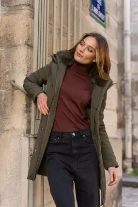 Parka jas dames groen 