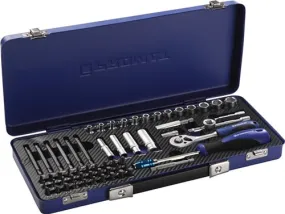 Promat Dopsleutelset | 61-delig 1/4 inch | sleutelwijdtes 4-13 mm | aantal tanden 20 6-Kant – 4000821191 4000821191