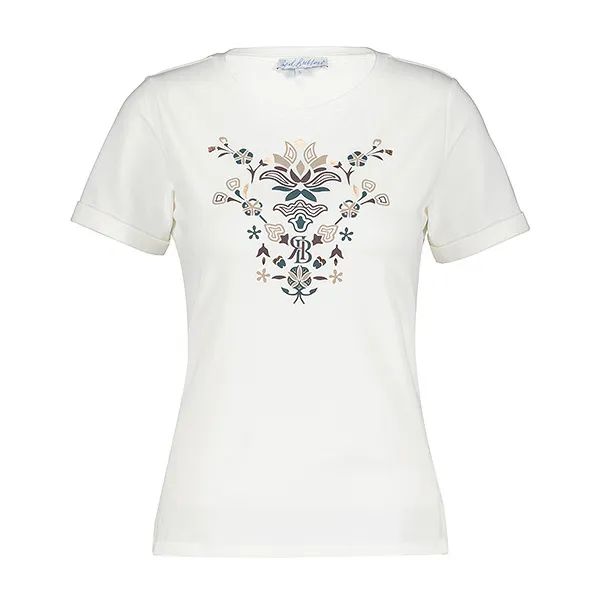 RED BUTTON TSHIRT SRB4385 TEMMY FLOWER  OFFWHITE