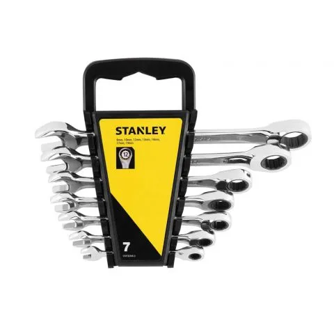 STANLEY 7DELIGE RINGSTEEKSLEUTELSET MET RATEL