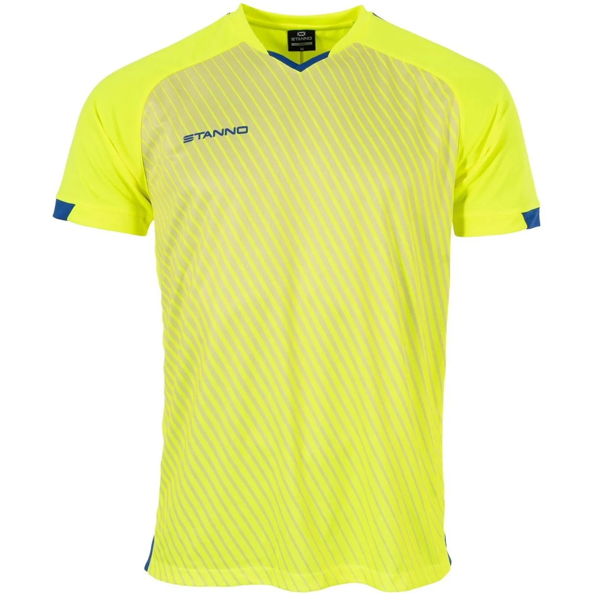 STANNO VOLT SHIRT KORTE MOUW HEREN  FLUOGEEL / ROYAL