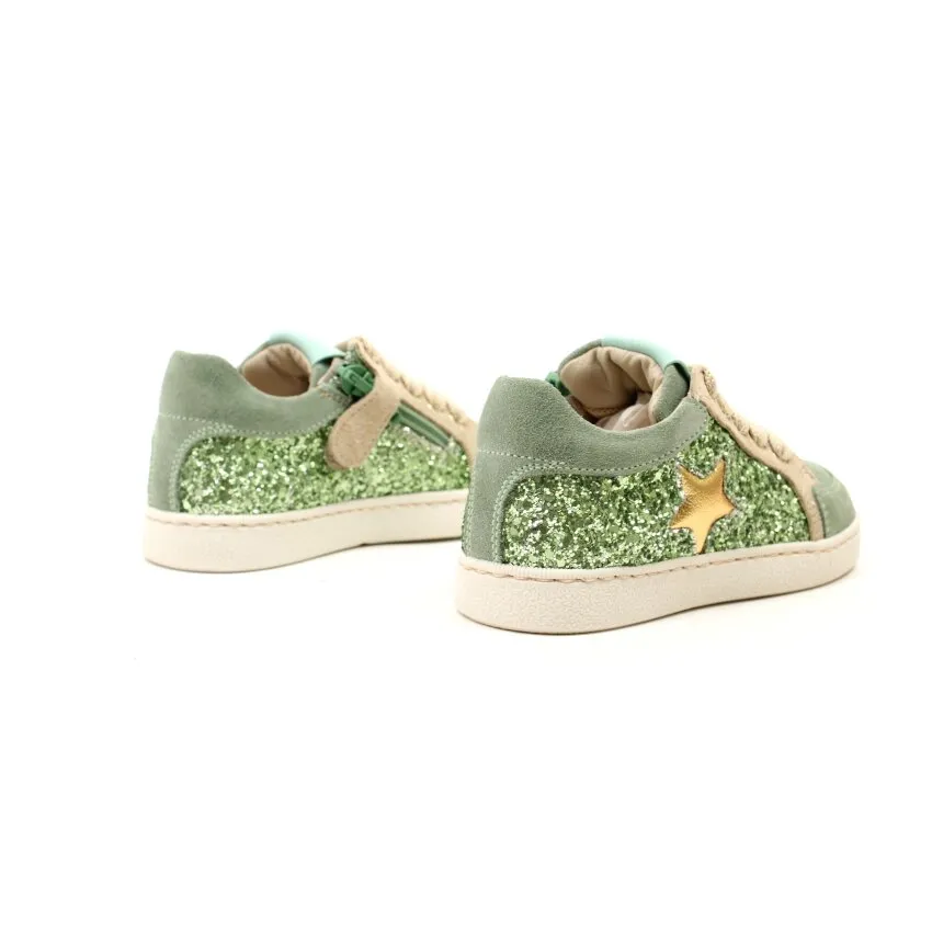 STONES AND BONES SNEAKERGLITTER GROEN (MAAT 2336)