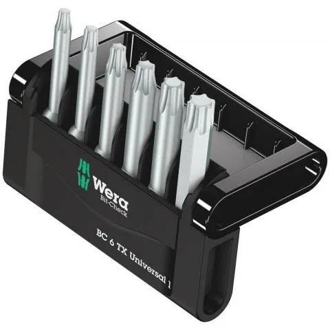 WERA 6DELIGE BITCHECK 6 TX UNIVERSAL 1 BITSET  TORX