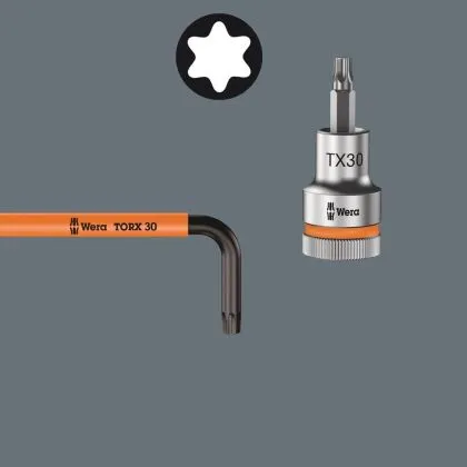 WERA 967 SXL HF TORX STIFTSLEUTEL MULTICOL. VASTHOUDF. LANG 10X112MM  024473