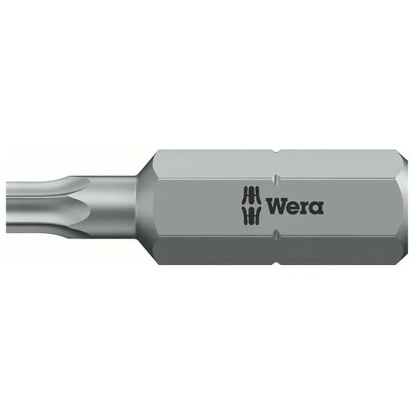 WERA BIT VOOR TORX®, 1/4 INCH C 6,3 MET BORING, TORX®PROFIEL: TX10