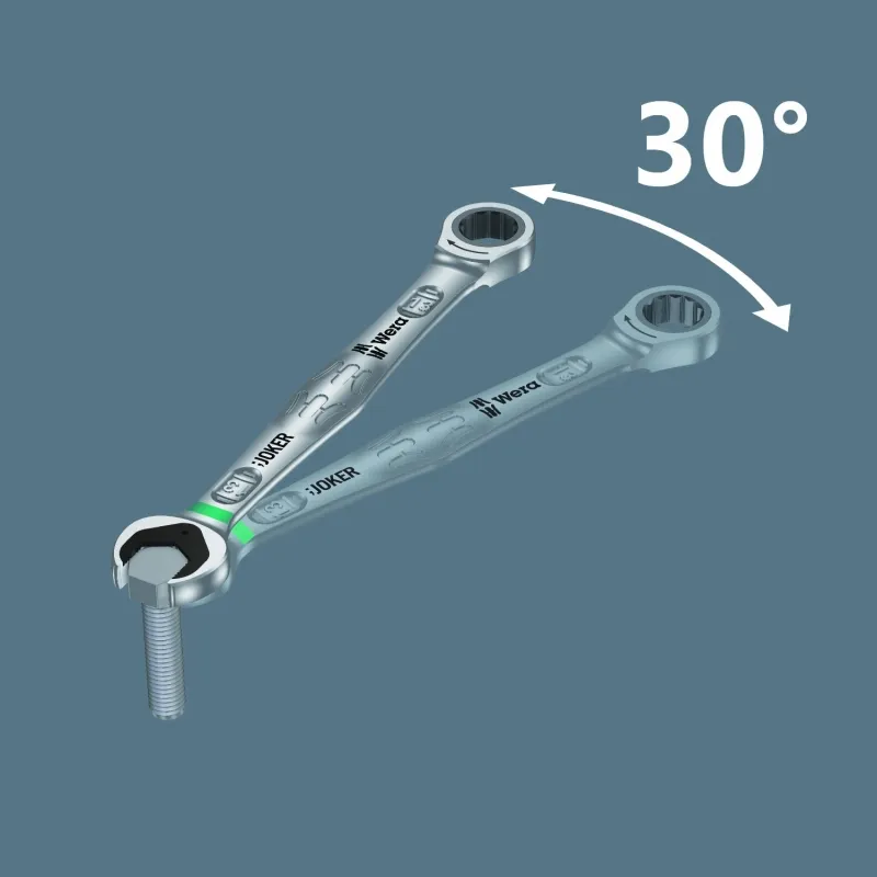 WERA  JOKER SWITCH 18 MM STEEK EN RINGRATELSLEUTEL