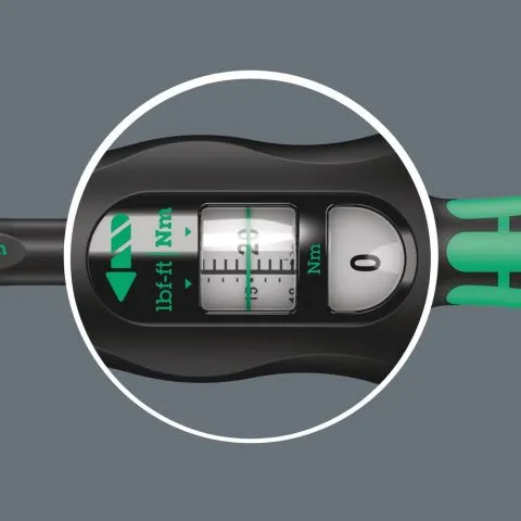 WERA MOMENTSLEUTEL MET OMSCHAKELBARE RATEL  1050NM  1/2"